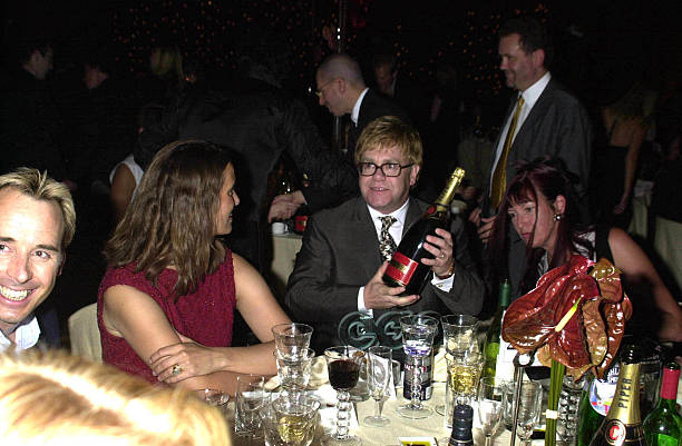 Elton John at GQ Magazine Awards 2001