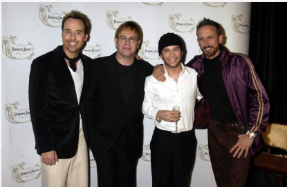 Denzel Washington, Sir Elton John and Halle Berry at The 10th Annual Elton John AIDS Foundation InStyle Party - Inside at Moomba Restaurant in Hollywood, California