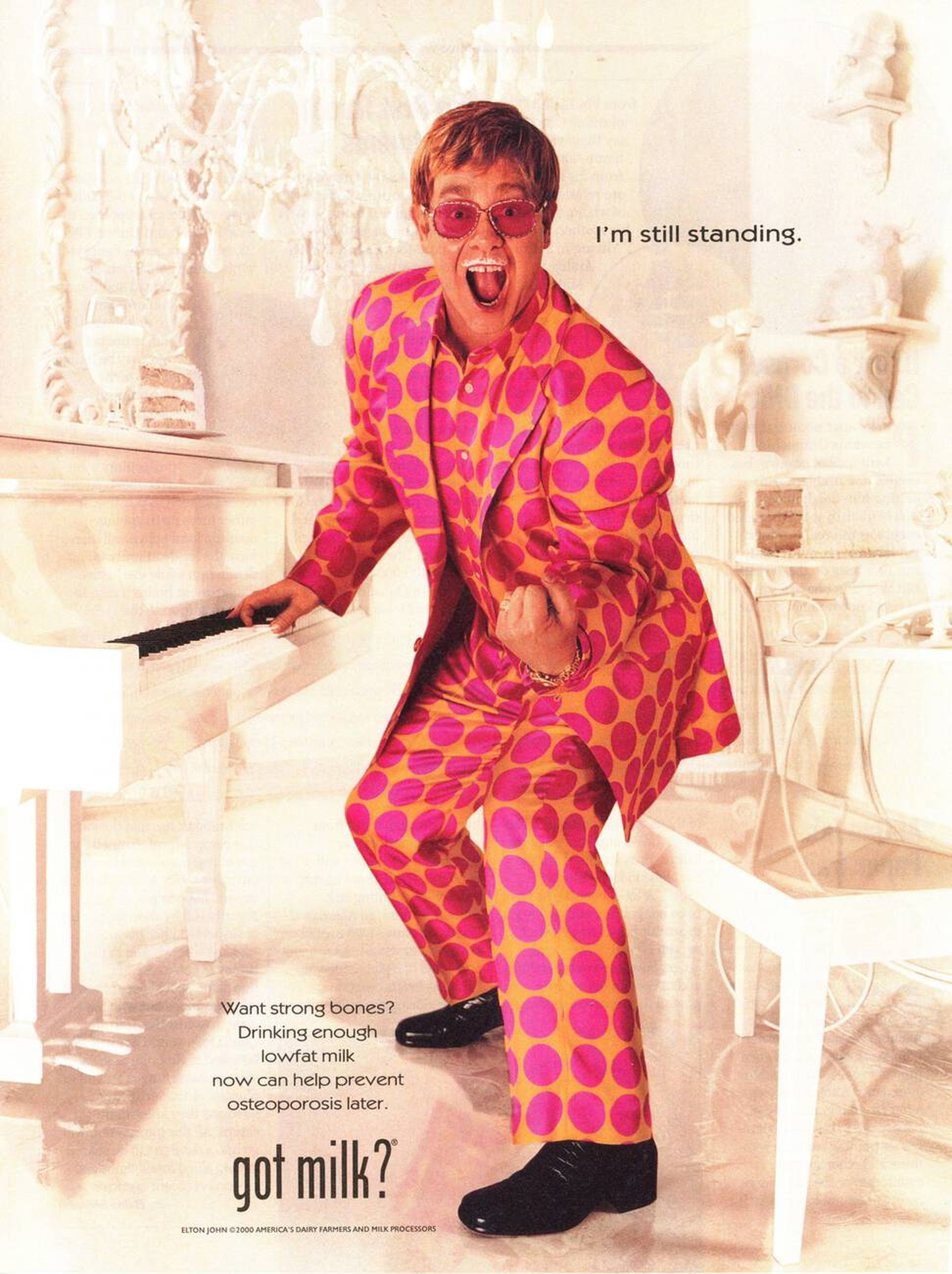 Time Magazine Advert featuring Elton John