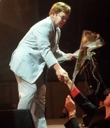 Elton John performing live during The Medusa Tour in November 2000