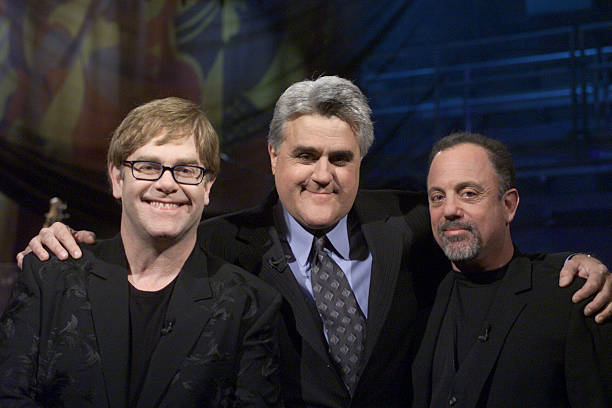 Elton John and Billy Joel on The Tonight Show with Jay Leno, Feb 7 2001