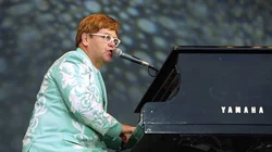 Elton John in concert on the Route Of Kings Stage in Hyde Park, London, UK, 
27th July 2000