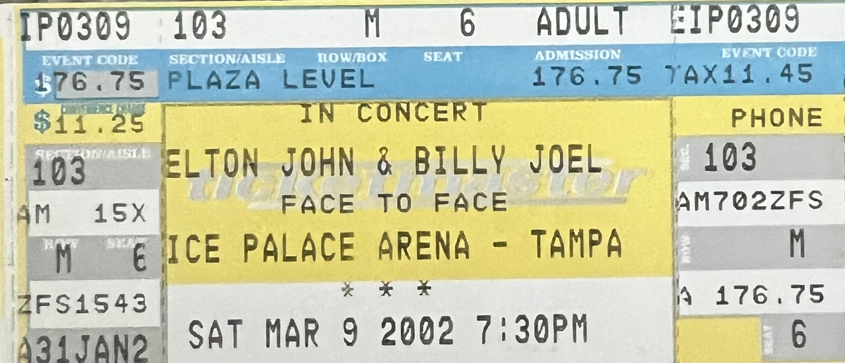 Elton John live concert 2002