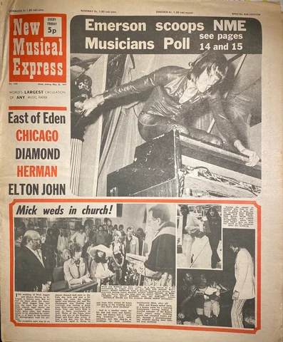 ARTICLE ABOUT Elton John FROM New Musical Express