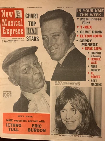 ARTICLE ABOUT Elton John FROM New Musical Express,