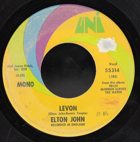 single "Levon / Goodbye" (US: UNI 55314)