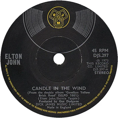 UK 45 CANDLE IN THE WIND (