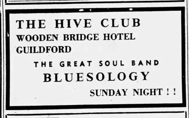 Hive Club Guildford Surrey, April 2, 1966