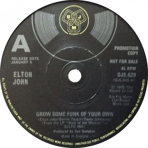 UK / US 45 GROW SOME FUNK OF YOUR OWN / I FEEL LIKE A BULLET (IN THE GUN OF ROBERT FORD)