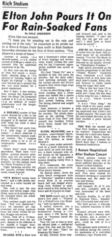 Date: Saturday, August 07, 1976 Venue: Rich Stadium
