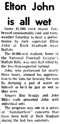 Date: Saturday, August 07, 1976 Venue: Rich Stadium