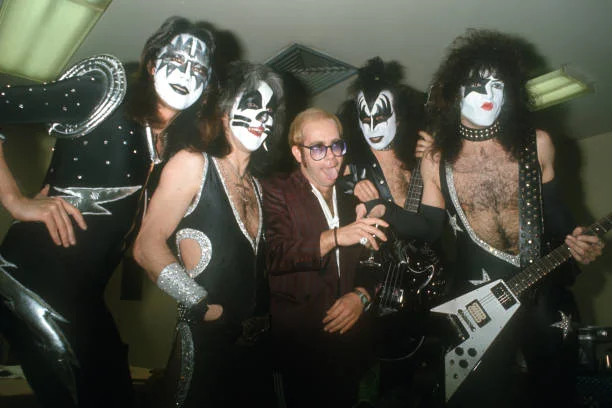 Elton and Kiss band