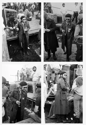Elton John pictured at Reading Rock Festival. August 1977.