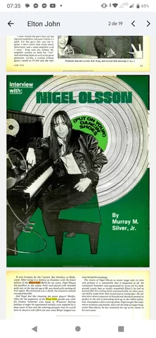 Nigel Olsson Interview
