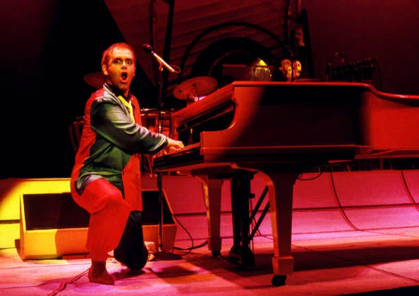Elton John Live BERKELEY, CA - SEP 24: Elton John performs at the Berkeley Community Theater in Berkeley, California on September 24, 1979