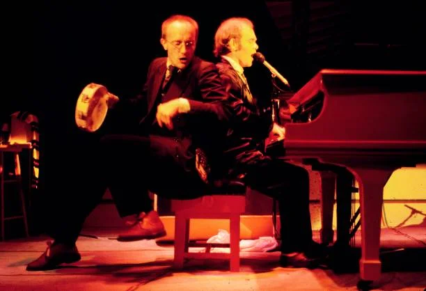 UNITED STATES - OCTOBER 20: PALLADIUM Photo of Elton JOHN, with Ray Cooper