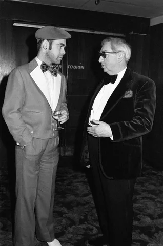 Elton John with Lord George Brown.