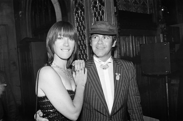 Kiki Dee and Elton John attend a House of Commons reception, invited along with other pop stars by the Minister for the Arts, Norman St John-Stevas. 3rd August 1980.