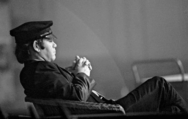 Elton John filming at Shepperton Studios SHEPPERTON, UNITED KINGDOM - JUNE 01: Elton John at Shepperton Studios near London on 1st June 1981 during the filming for a videogram for his album The Fox.