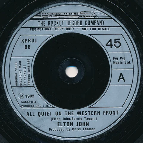 UK 45 ALL QUIET ON THE WESTERN FRONT