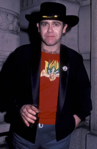 Elton John Concert Party NEW YORK CITY - AUGUST 6: Elton John attends Elton John Concert Party on August 6, 1982 at Radio City Music Hall in New York City.