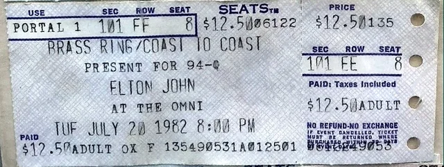 Concert Details Date: Tuesday, July 20, 1982 Venue: The Omni Location: Atlanta, Georgia, United States