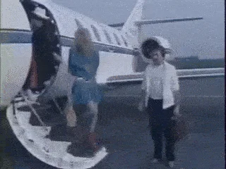 May 11-19, 1982 video: Elton John arrives in France 1982 Jump Up Tour