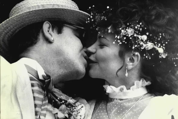 The day Elton married Renate in Sydney