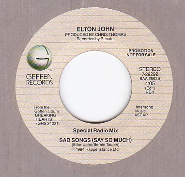 US 45 SAD SONGS (SAY SO MUCH)
