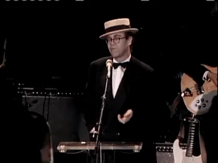 Elton John inducts Beach Boys Rock and Roll Hall of Fame inductions 1988