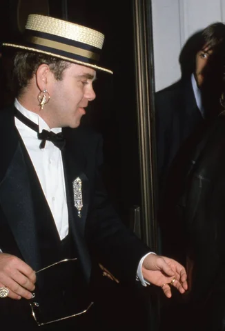 Elton John at the 3rd Annual Rock and Roll Hall of Fame Induction Ceremony - January 20, 1988
