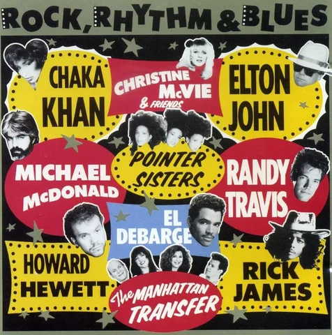 Rock, Rhythm And Blues promo poster US CD - ROCK, RHYTHM & BLUES - Various Artists
