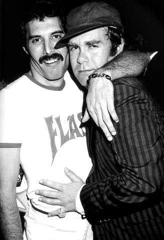 Freddie and Elton John – 1980