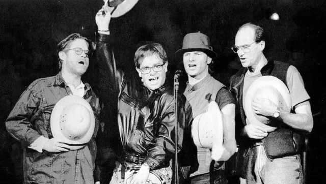 The Rainforest Benefit featuring Don Henley, Elton John, Sting, and James Taylor in New York took place on May 13, 1992 at Carnegie Hall. This annual concert was organized by Sting and his wife Trudie Styler to support rainforest preservation efforts.