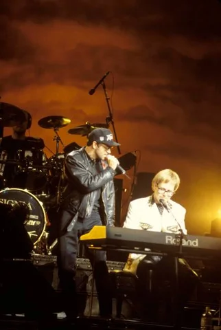 UNITED STATES - JANUARY 01: George MICHAEL and Elton JOHN