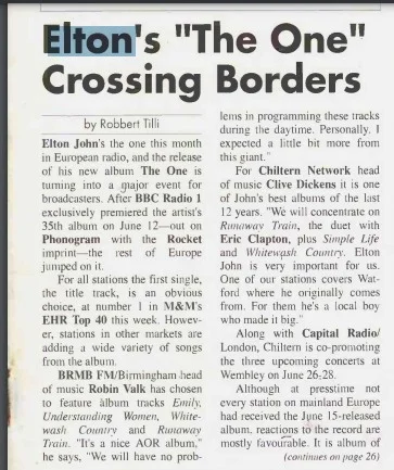 Music & Media – June 27, 1992