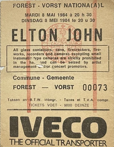 May 8, 1984   Brussels, Brussels Capital, Belgium