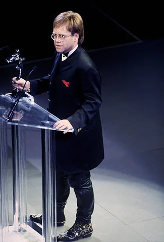 Elton John attends the 12th Annual Council of Fashion Designers of America (CFDA) Awards at Lincoln Center circa 1993 in New York City