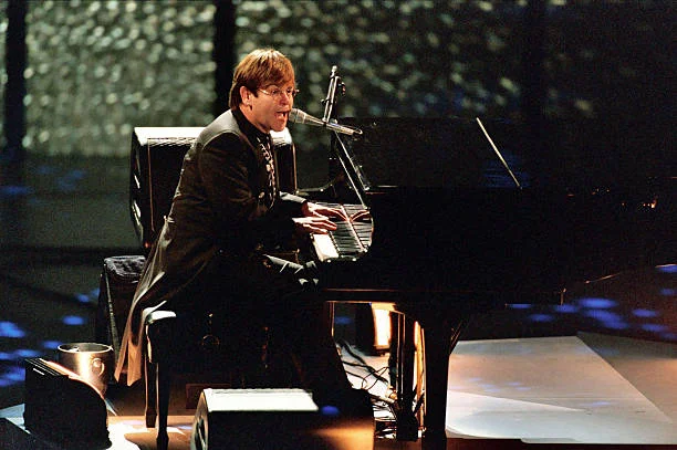 Elton John during 1995 Academy Awards in Los Angeles, California, United States