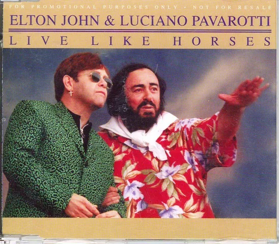 UK CD SINGLE Live Like Horses (with Luciano Pavarotti)