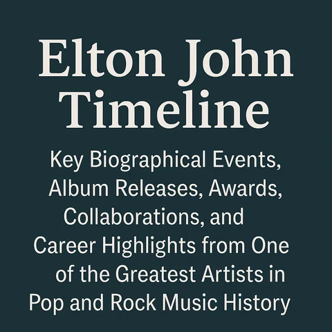 Elton John Timeline: Key Biographical Events and Milestones in Chronological Order