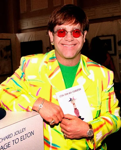 ATLANTA MAY 29: Elton John attends Elton John Aids Foundation event at The Georgian Terrace Hotel in Atlanta Georgia, May 29, 1996