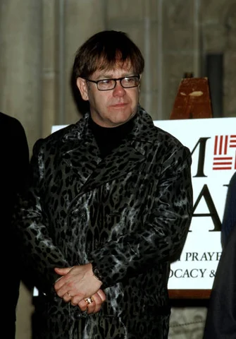"Balm in Gilead" Benefit For AIDS - December 4, 1996 Elton John during "Balm in Gilead" Benefit For AIDS - December 4, 1996 at Riverside Church in New York City, New York, United States.