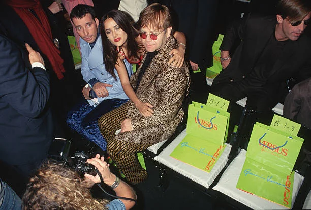 Salma Hayek and Elton John