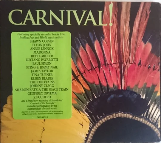 Apr 29 1997 Carnival US CD - Carnival! - The Rainforest Foundation - Various Artists BMG 74321 44769-2  Abide With Me (William Monk / H.F. Lyte) - Elton John Arranged by Dave Hartley. The Black Dyke Mills Brass Band Dave Hartley, piano