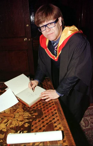 Elton John received the title of Honorary Member of the Royal Academy of Music on April 16, 1997.