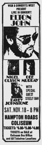 Nov 18, 1972   Hampton, Virginia, United States