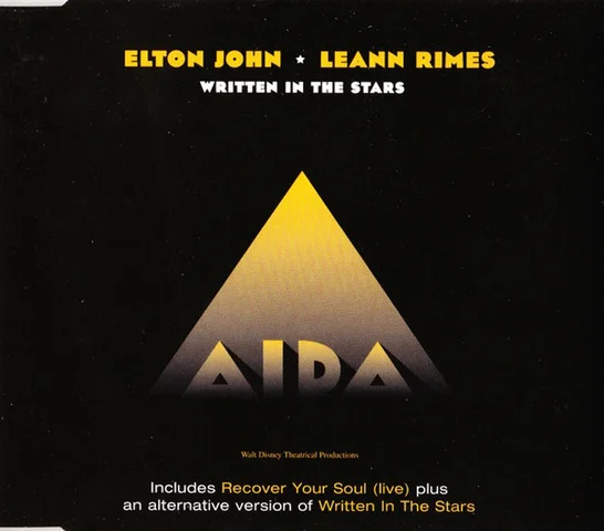 UK CD SINGLE Rocket Records EJSCD 45 572 579-2  Written In The Stars - Elton John & LeAnn Rimes
